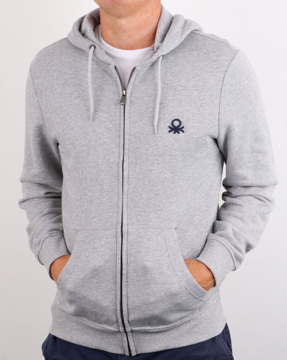 Benetton Hoodie Grau