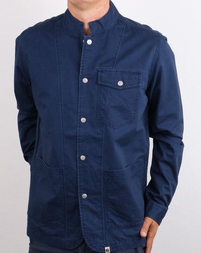 Pretty Green Creed Überhemd Marineblau