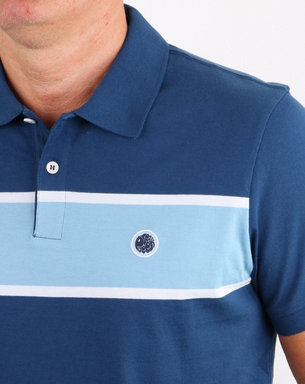 Pretty Green Lloyd Poloshirt Blau