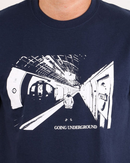 80er Casual Classics Going Underground T-Shirt Marineblau