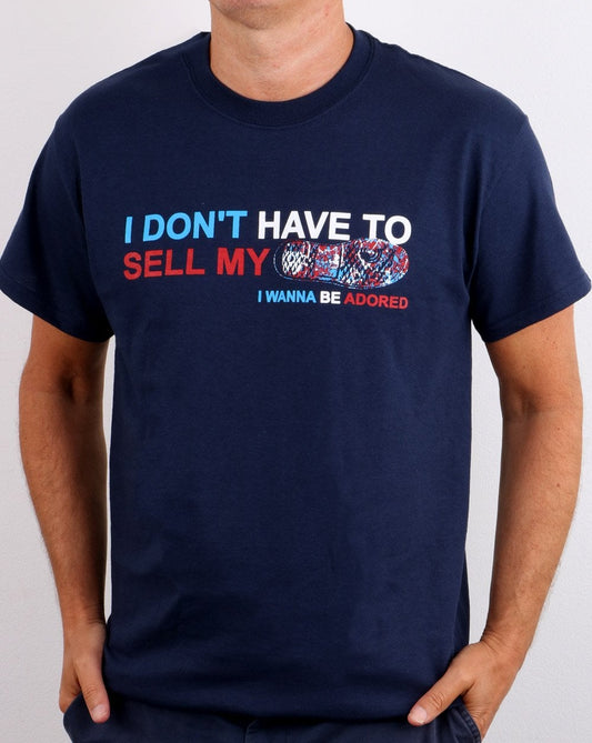 80er Casual Classics Sell My Soul T-Shirt Marineblau