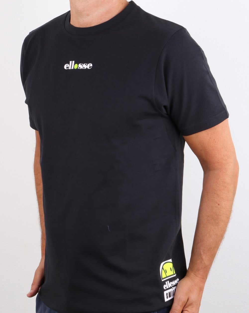 Ellesse Smiley T Shirt Black