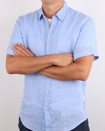 Benetton Kurzarmhemd Blau