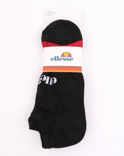 Ellesse – Melna – 3er-Pack Sneaker-Innenschuhe in Schwarz