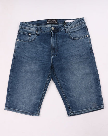 Jeansshorts in dunkler Waschung