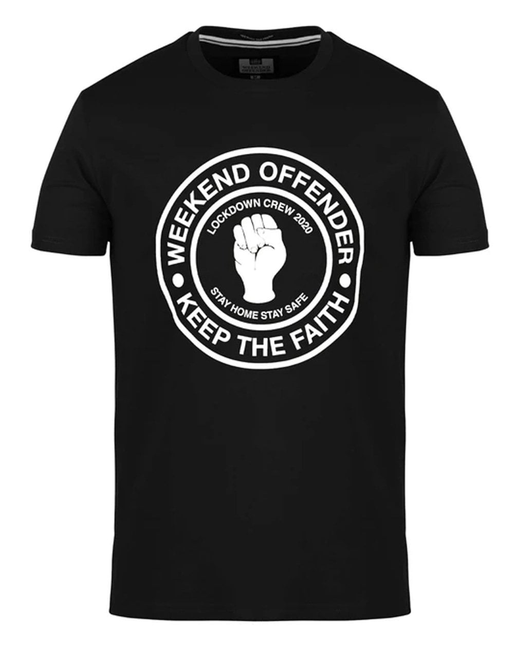 Weekend Offender Keep The Faith T-Shirt Schwarz/Weiß