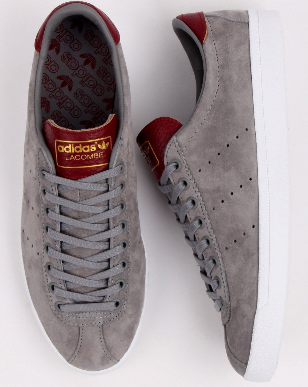 Adidas Lacombe Sneakers Grau/Burgund