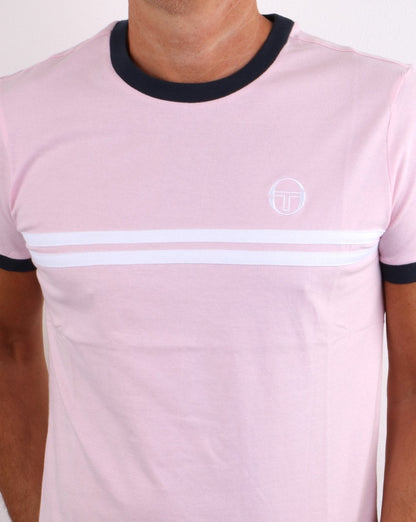 Sergio Tacchini Supermac T-Shirt Rosa/Weiß