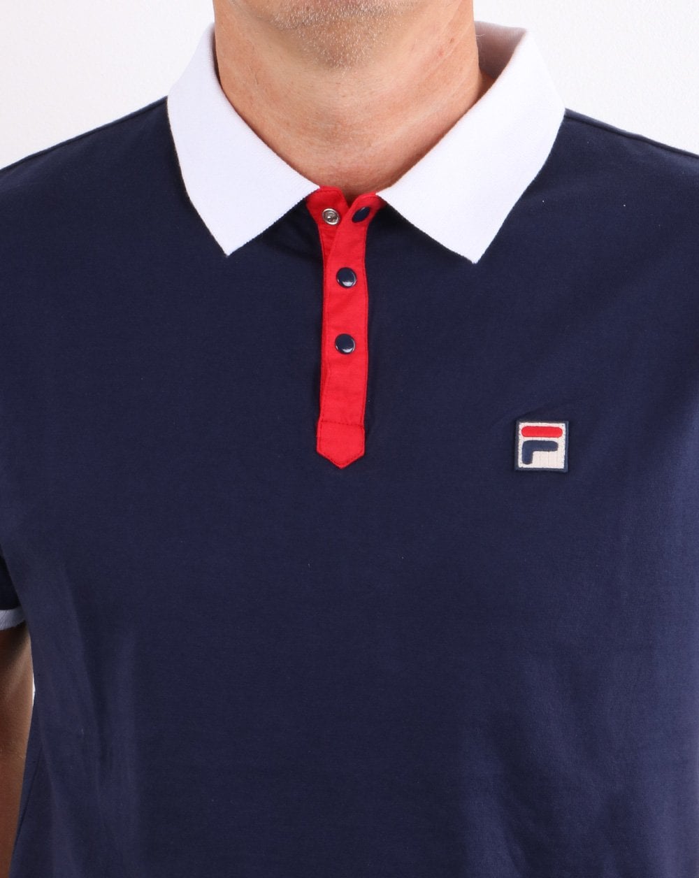 Fila Vintage Panatta Poloshirt Marineblau