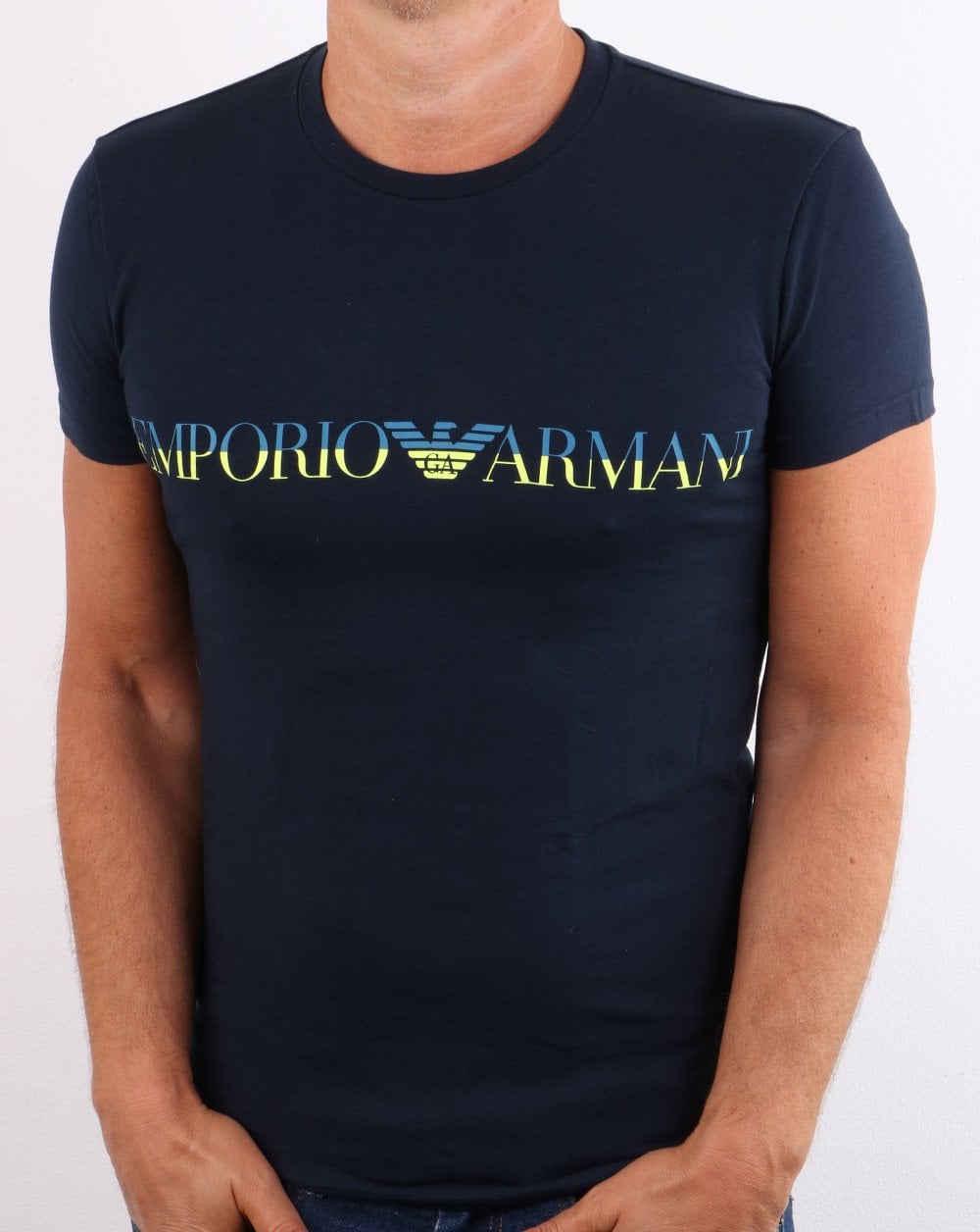 Emporio Armani Fashion Waistband T-Shirt Marineblau