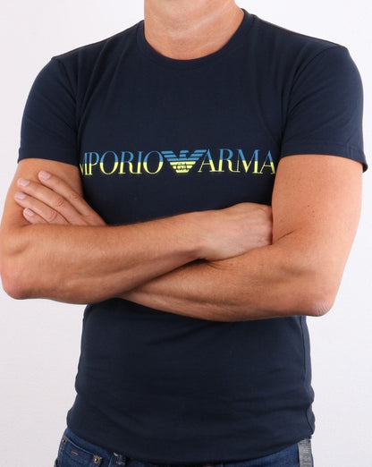 Emporio Armani Fashion Waistband T-Shirt Marineblau