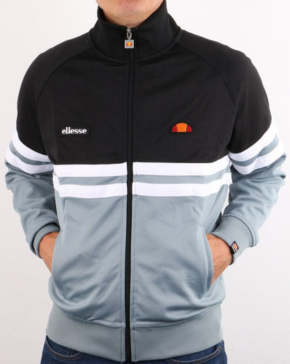 Ellesse Rimini Trainingsjacke Schwarz/Grau/Weiß