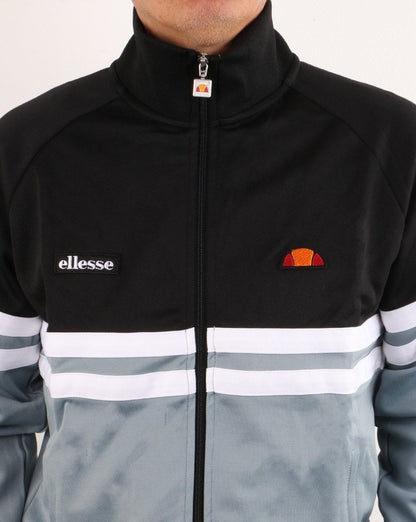Ellesse Rimini Trainingsjacke Schwarz/Grau/Weiß