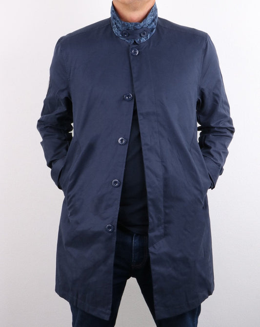 Pretty Green Pretty Green Langley Regenmantel, Marineblau