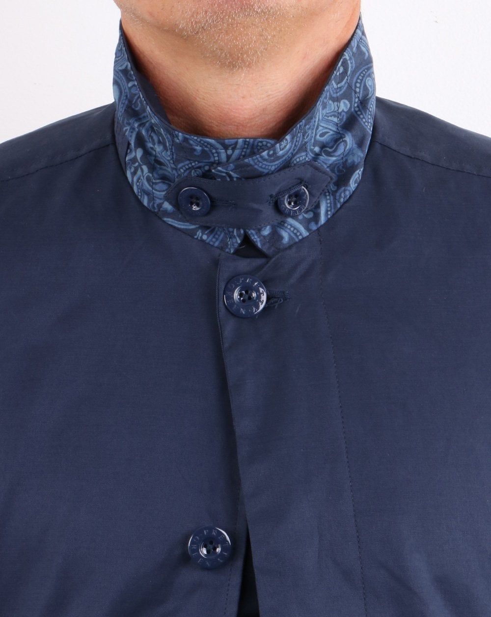 Pretty Green Langley Regenmantel, Marineblau