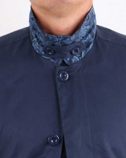 Pretty Green Langley Regenmantel, Marineblau