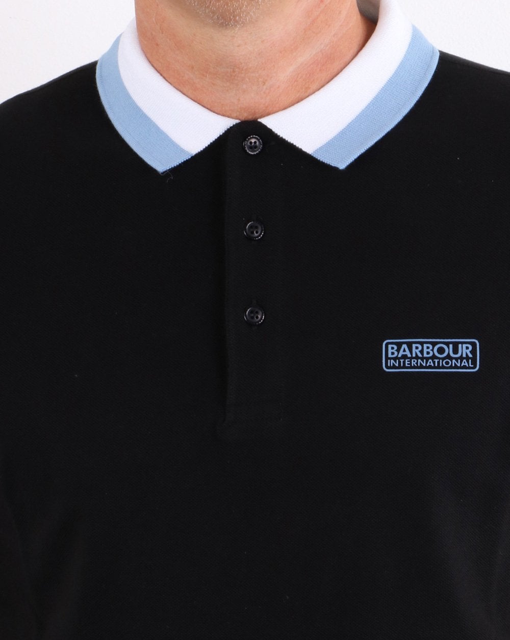 Barbour International Poloshirt Schwarz