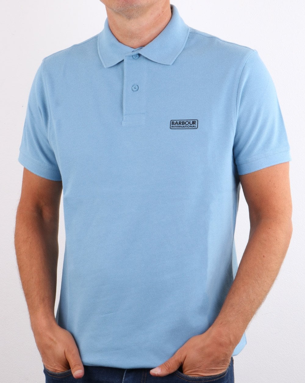 Barbour International Essential Poloshirt Cool Blue