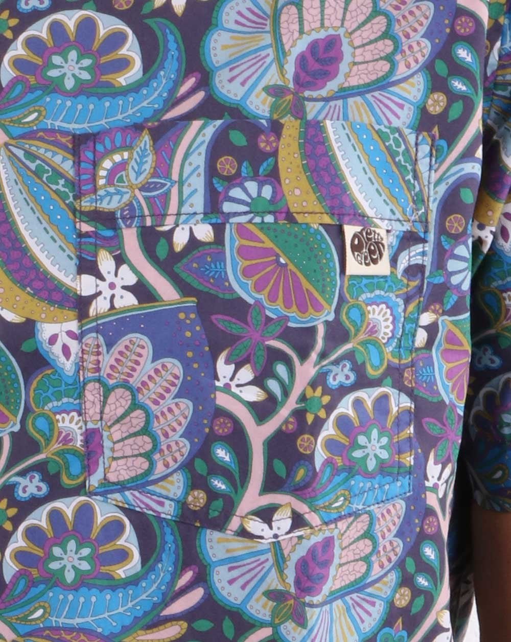 Pretty Green Liberty Hemd Marineblau