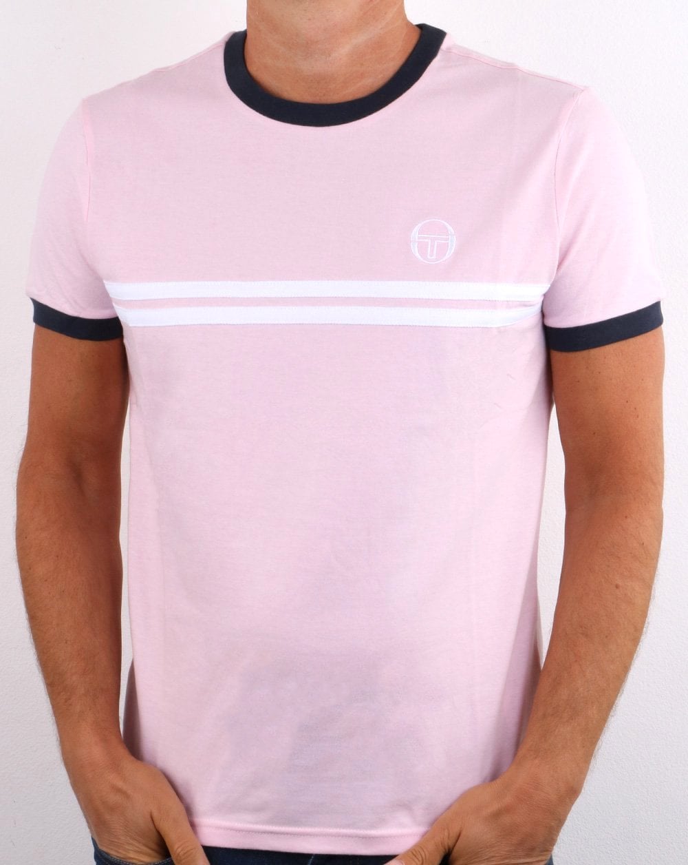 Sergio Tacchini Supermac T-Shirt Rosa/Weiß