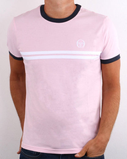 Sergio Tacchini Supermac T-Shirt Rosa/Weiß