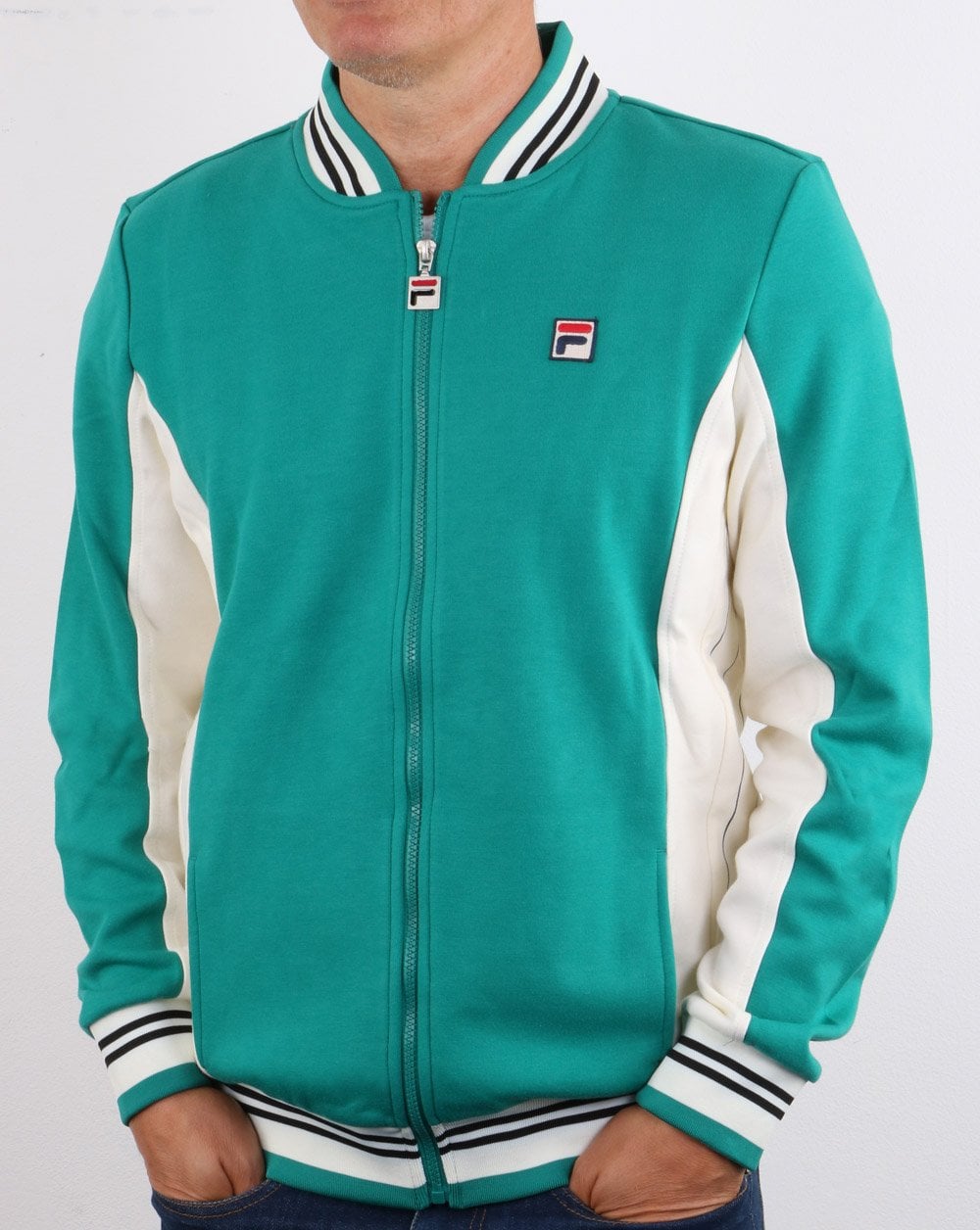Fila Vintage Mk1 Settanta Track Top Grün/Gardenia