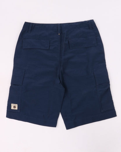 Pretty Green Combat Cargo-Shorts, Marineblau