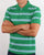 Gant Contrast Stripe Polo Shirt Green