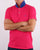 Gant Contrast Collar Polo Shirt Pink/Blue