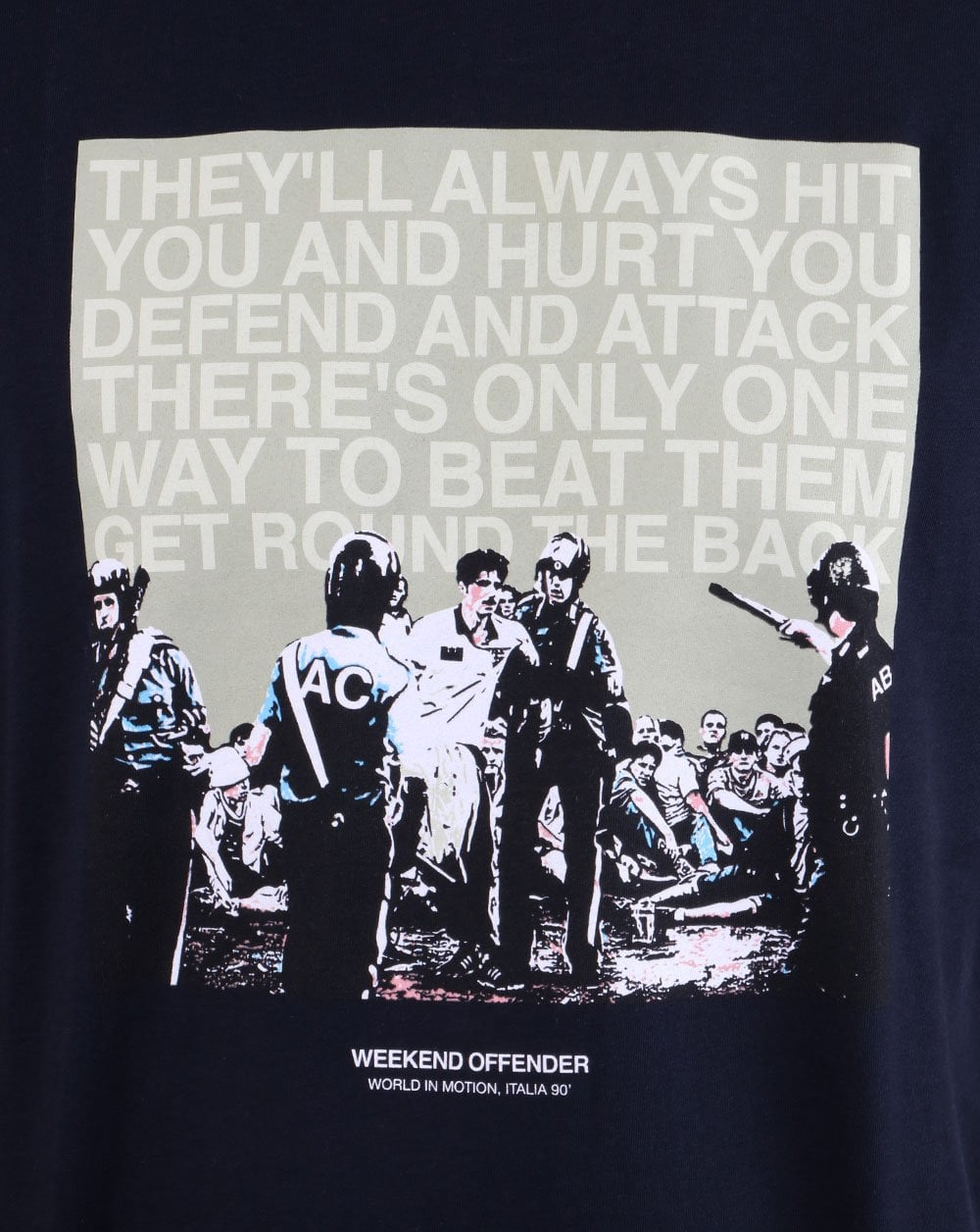 Weekend Offender Fans T-Shirt Marineblau