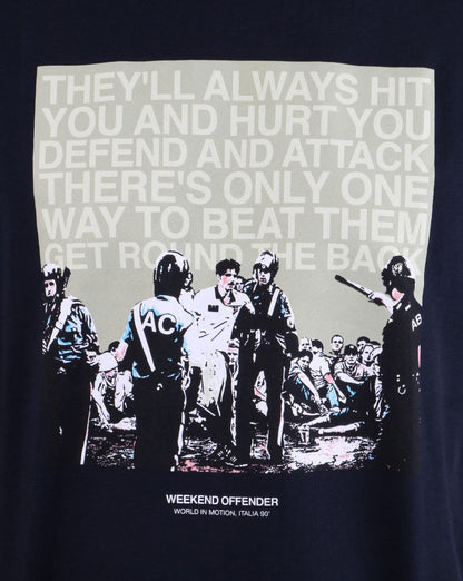 Weekend Offender Fans T-Shirt Marineblau
