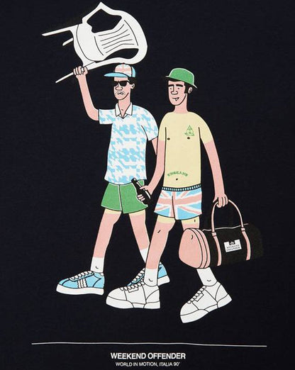 Weekend Offender Stühle T-Shirt Marineblau
