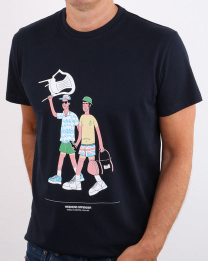Weekend Offender Stühle T-Shirt Marineblau