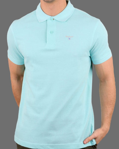 Barbour Sports Poloshirt Aquablau