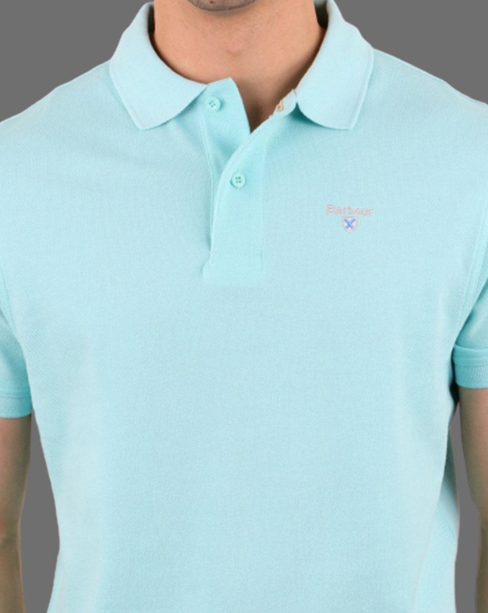 Barbour Sports Poloshirt Aquablau
