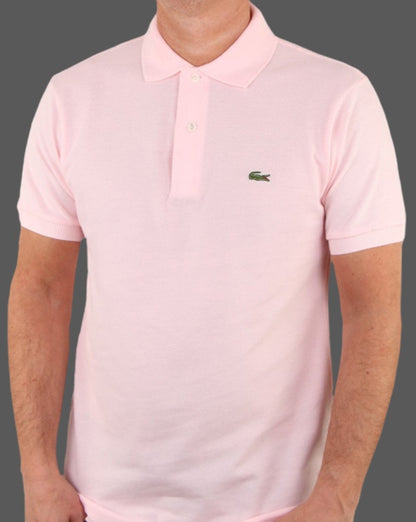 Lacoste – Klassisches Poloshirt in Rosa
