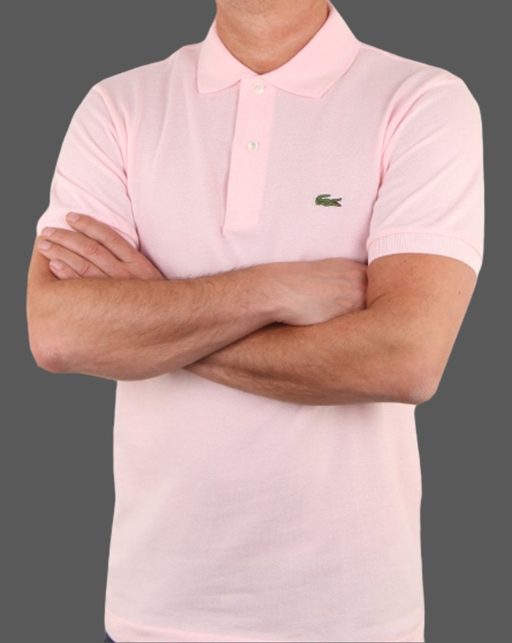 Lacoste – Klassisches Poloshirt in Rosa