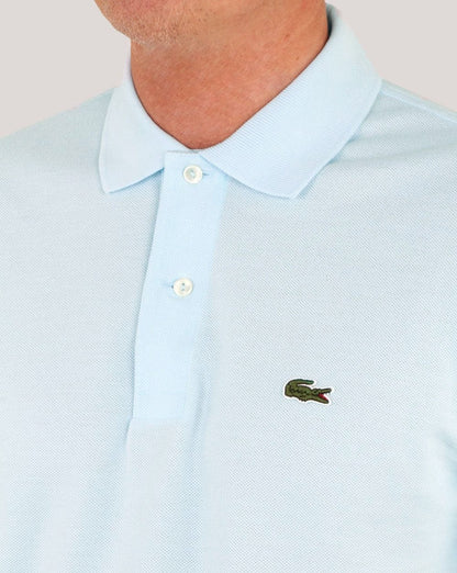 Lacoste – Klassisches Poloshirt, Himmelblau