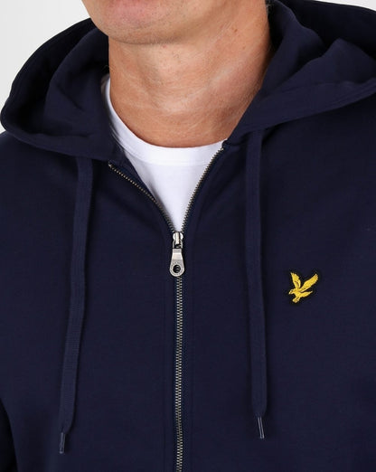 Lyle And Scott Kapuzenpullover mit durchgehendem Reißverschluss, Marineblau