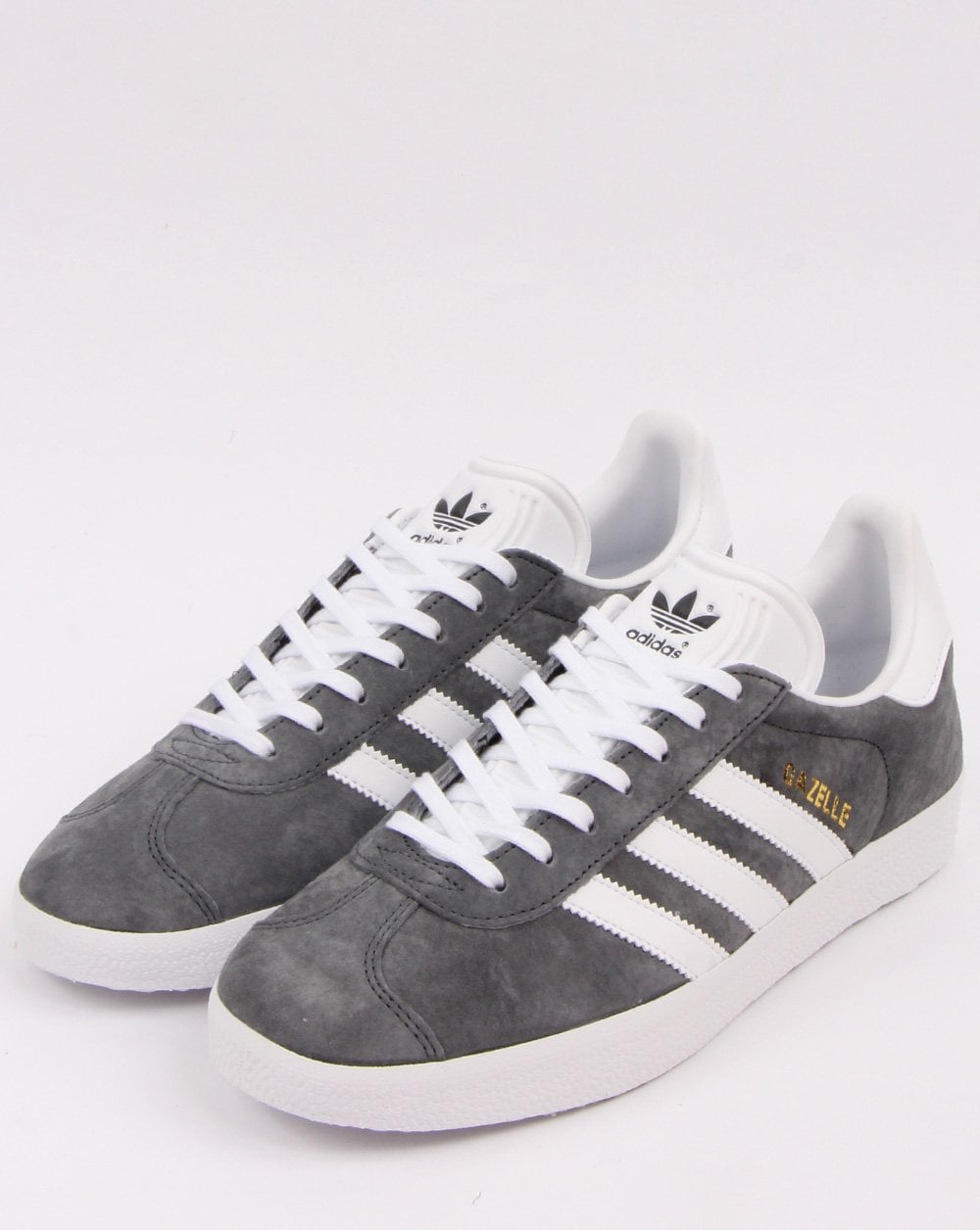 Adidas Gazelle Trainers Dk Grey/White