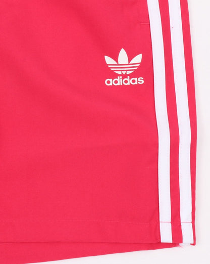 Adidas Originals – Retro-Shorts mit 3 Streifen, Rosa