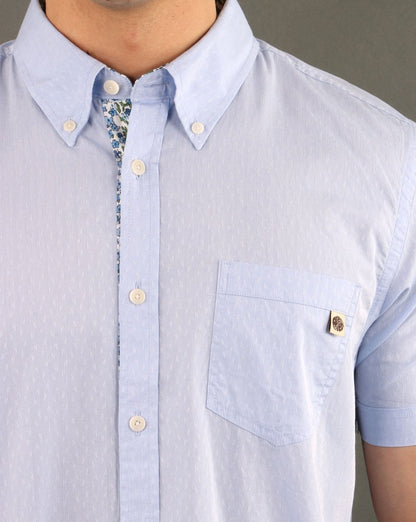 Pretty Green Alba Kurzarmhemd Blau
