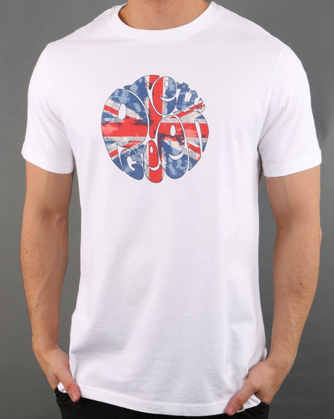 Pretty Green 80s Casuals Uj T-shirt White