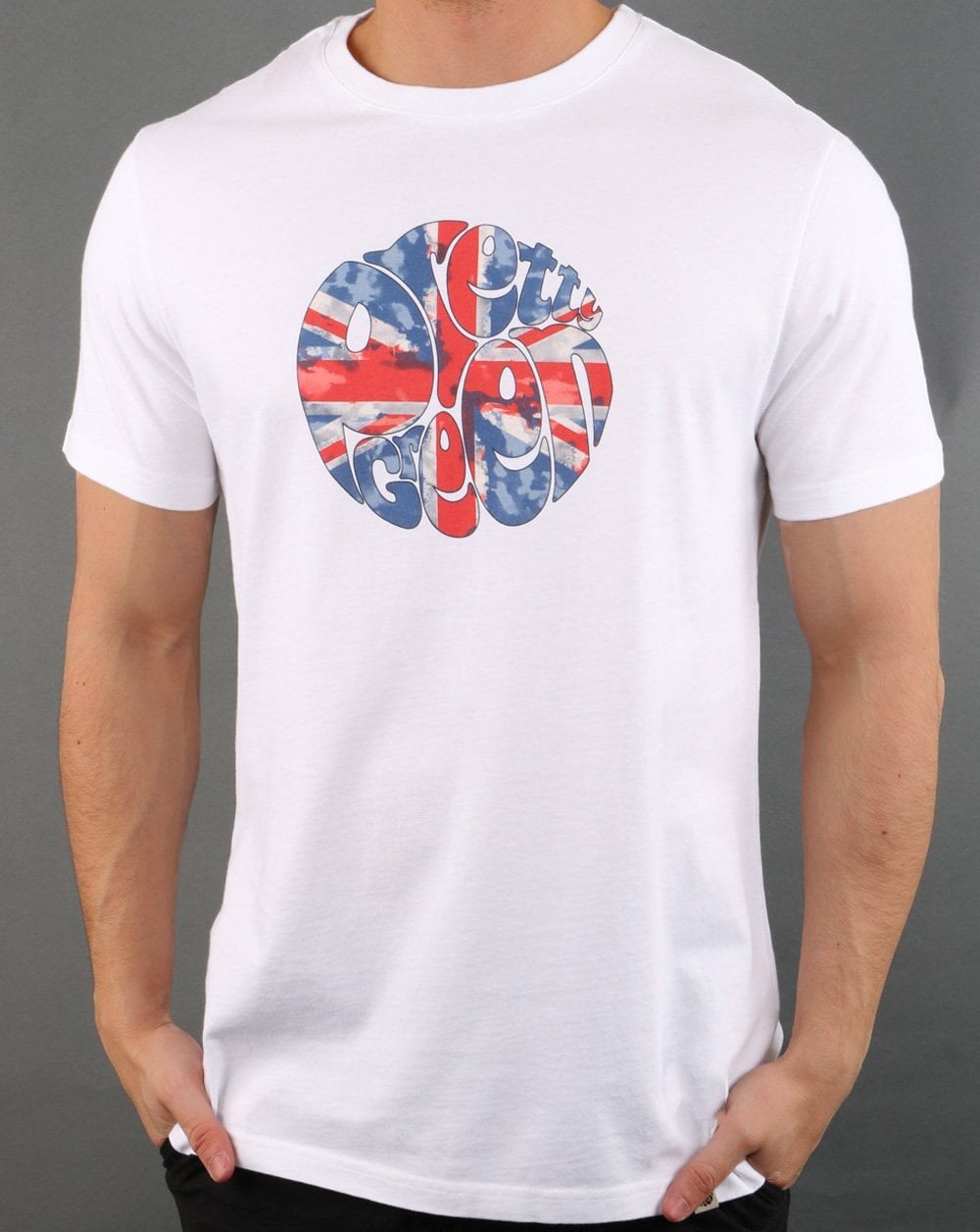 Pretty Green 80s Casuals Uj T-Shirt Weiß
