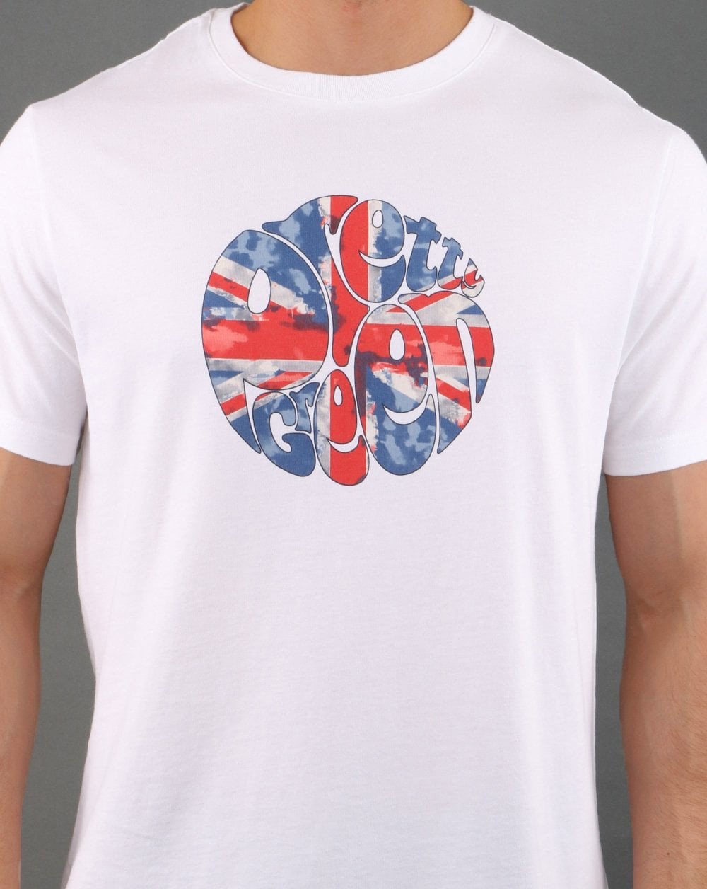 Pretty Green 80s Casuals Uj T-Shirt Weiß
