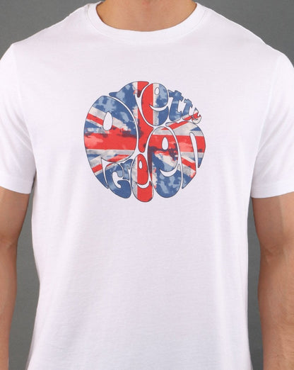 Pretty Green 80s Casuals Uj T-Shirt Weiß