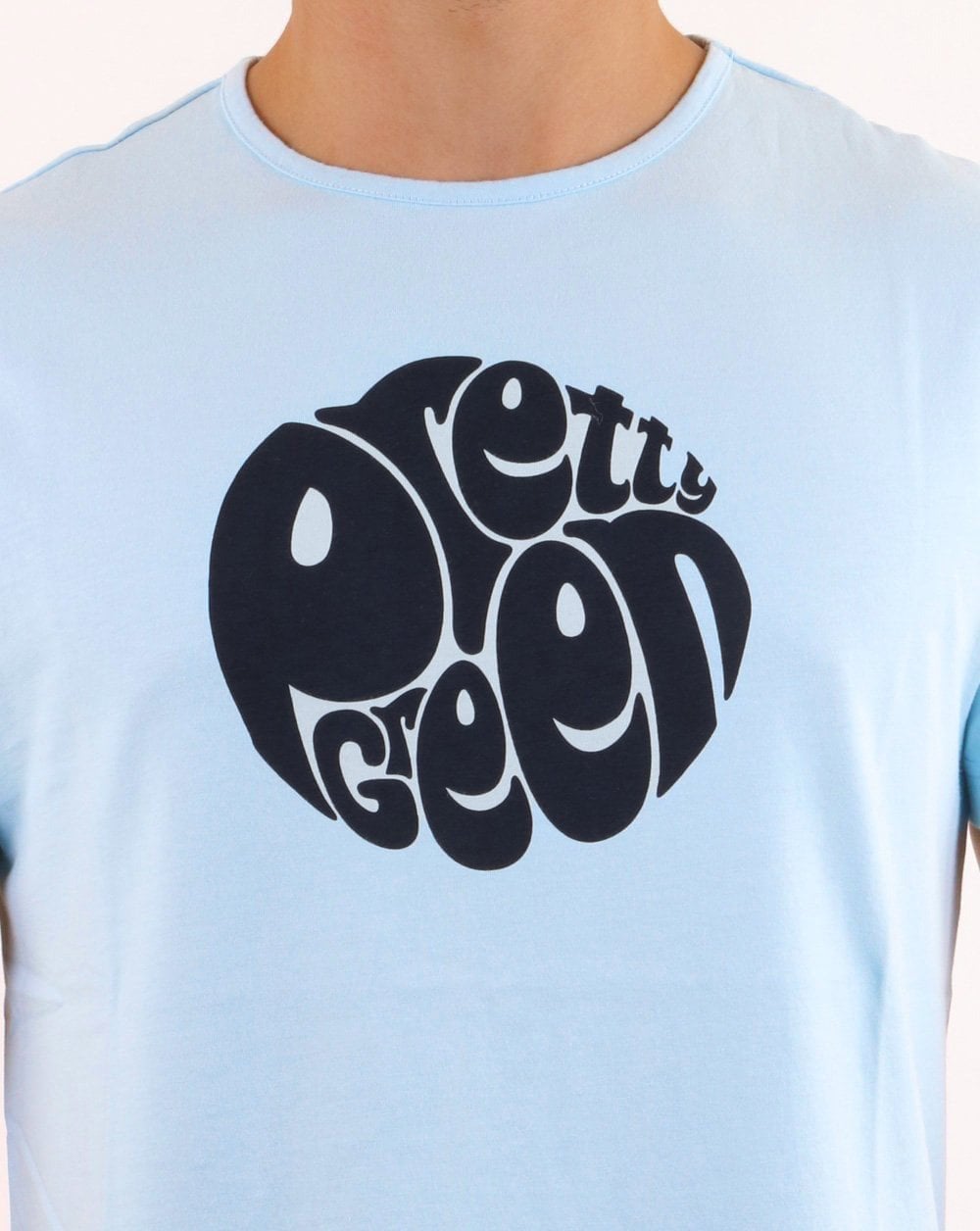 Pretty Green 80s Casuals Tee Sky Blue