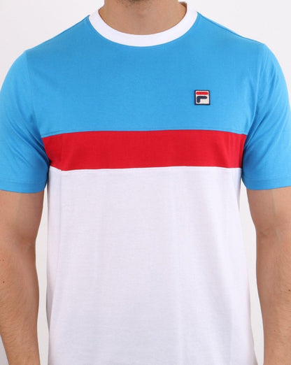 Fila Vintage Colours T-Shirt Weiß/Blau/Rot