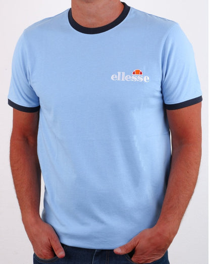 Ellesse – Ringer-T-Shirt, Himmelblau