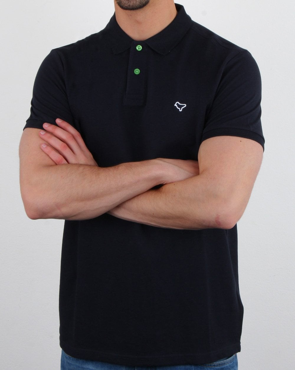 Weekend Offender Dove Polo Shirt Navy
